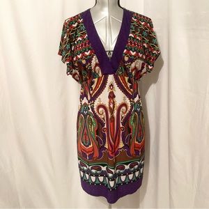 City Triangles V Neck Dress M